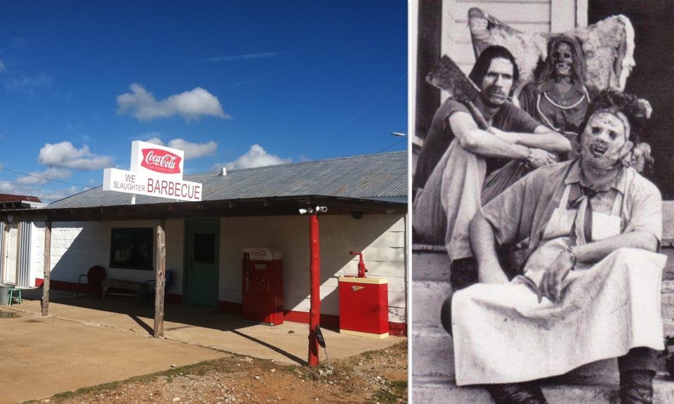 You can eat and sleep at the original “The Texas Chainsaw Massacre” service station