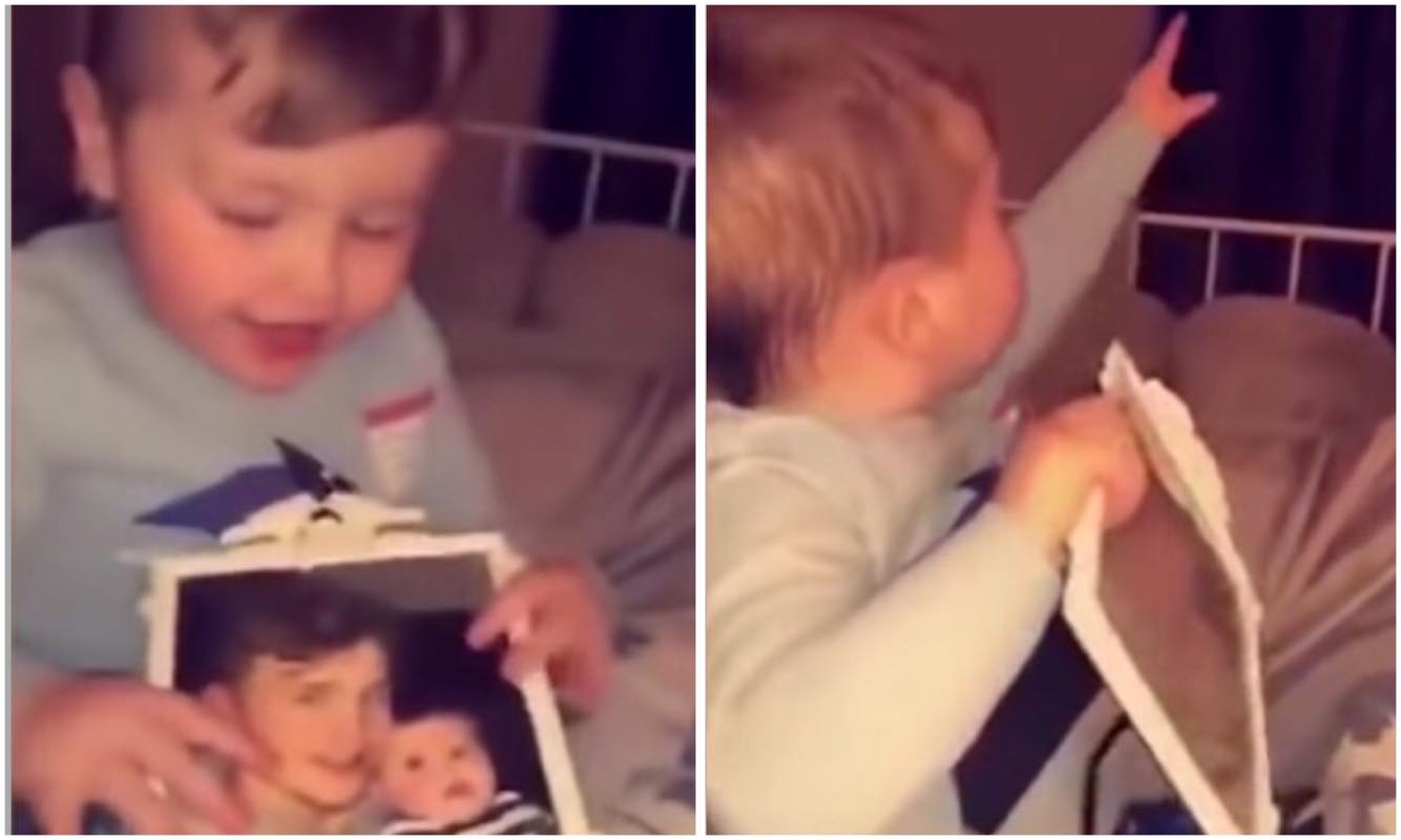 Video muestra a bebé viendo el espíritu de su padre fallecido