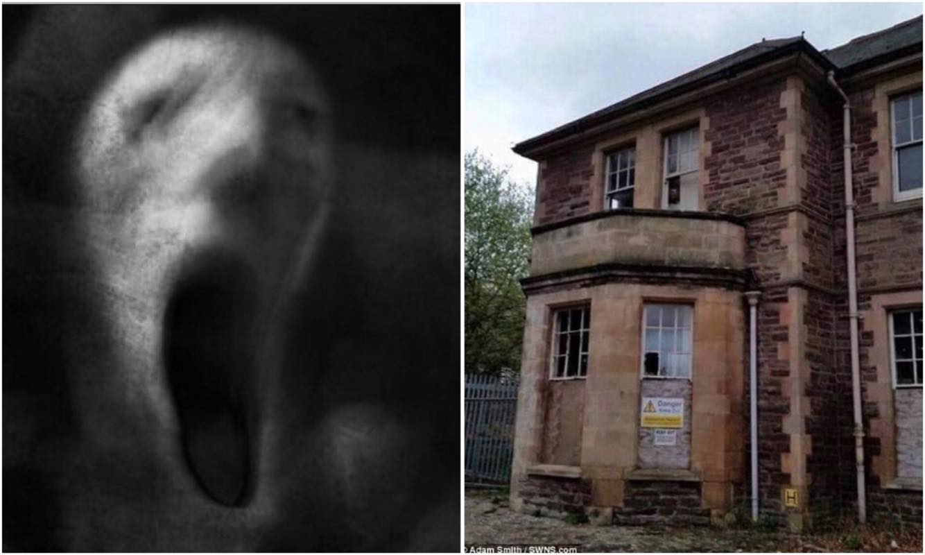 Esta espeluznante imagen muestra un fantasma en un hospital psiquiátrico