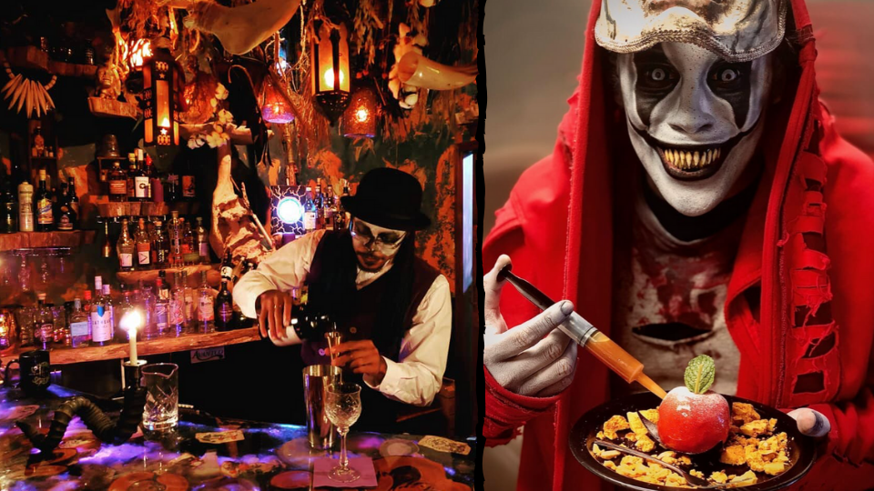 Immerse yourself in all the feelings Halloween brings, in this creepy bar… Cocktails & Screams!