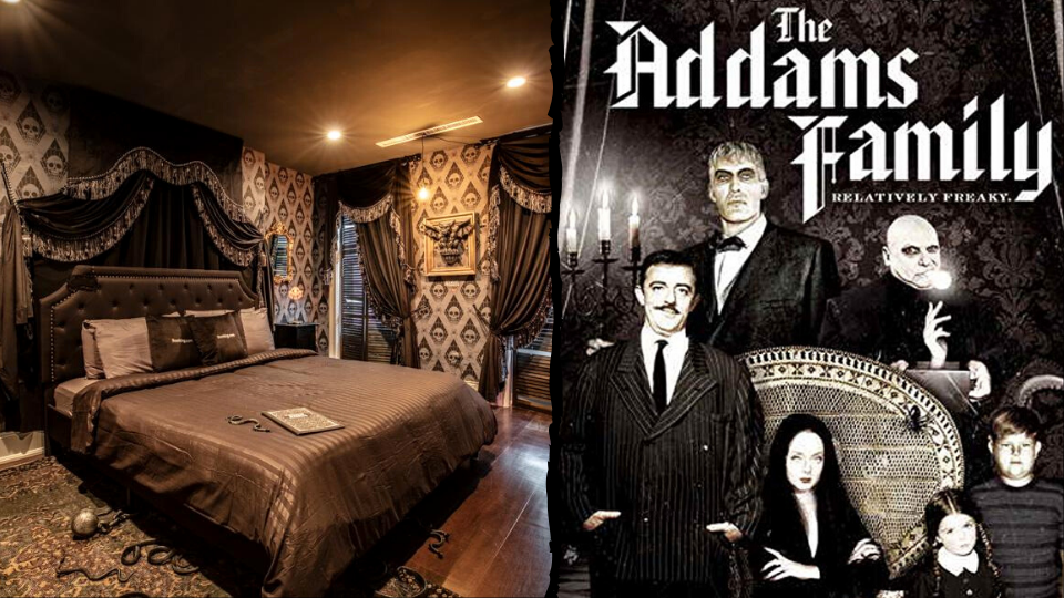 This was the most creepy, kooky, spooky Halloween night ever at the Addams Family Mansion